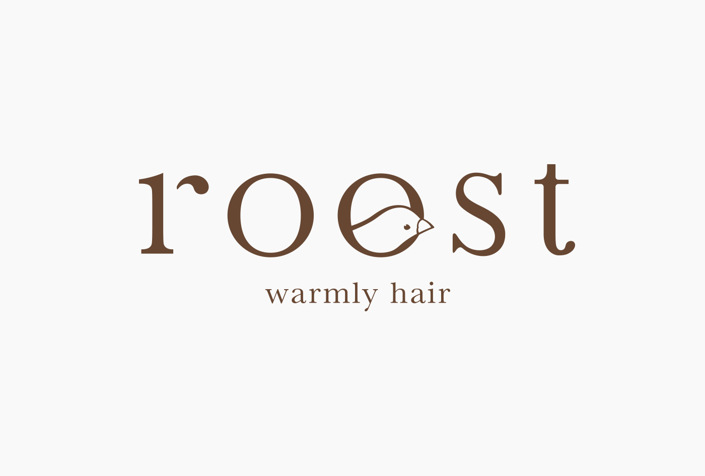 roost 美发店 logo VI设计